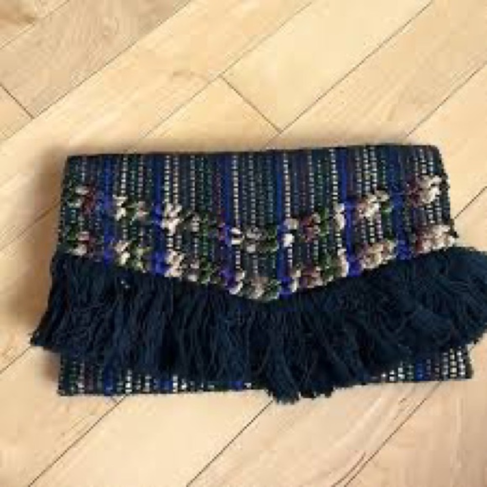 Stella & Dot Metallic Taj Clutch